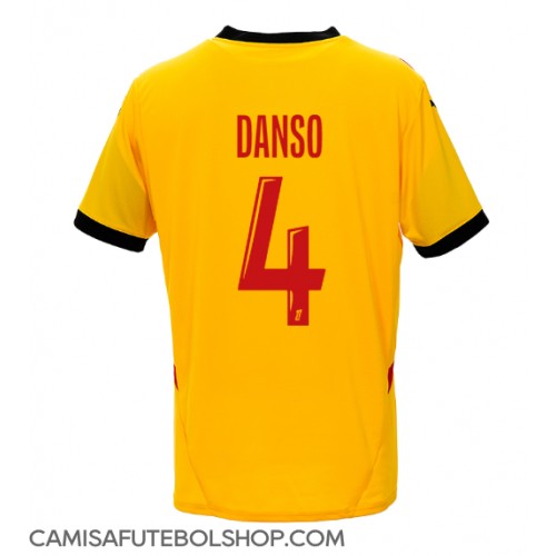 Camisa de time de futebol RC Lens Kevin Danso #4 Replicas 1º Equipamento 2024-25 Manga Curta